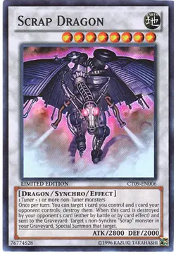 Yugioh CT09-EN006 Scrap Dragon Super Rare Promo Card - Image 1