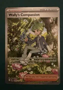 Pokemon TCG Mega Evolution Wally’s Compassion Trainer Card 186/132 Near Mint NM - Image 1