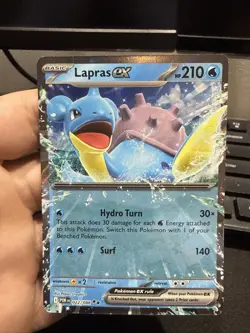 Pokemon TCG Lapras EX 027/088 210 HP Rare Holo Water Basic POR EN Card - Image 1