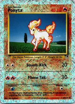 Ponyta 87/110 Legendary Collection 2002 Reverse Holo Vintage Pokemon Card DMG - Image 1
