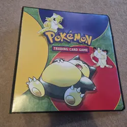 Vintage Pokemon Binder Folder Trading Card Album Original WOTC 1999 Snorlax - Image 1
