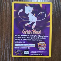 Catch Mew! Promo Card Pokemon The First Movie 1999 WOTC Vintage Pokemon League - Image 1