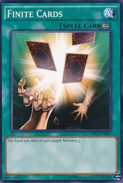 3x Yugioh SHVI-EN069 Finite Cards Common Unlimited - Near Mint - Image 1
