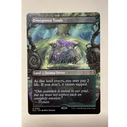 Overgrown Tomb 0350 (ECL) Magic: The Gathering Land Card English Swamp Forest - Image 1