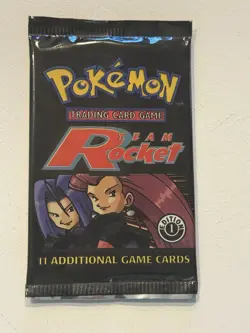 Pokemon Team Rocket 1st Edition Sealed Booster Pack 11 Cards - Image 4