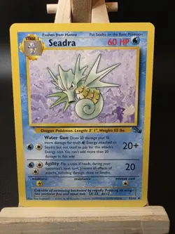 Pokemon Cards Seadra 42/62 Unlimited Fossil WOTC Uncommon NM - Image 1