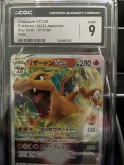 Pokemon Charizard VSTAR S9: Star Birth 015/100 CGC 9 Holo Japanese Card - Image 2
