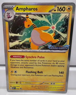 Chaos Rising Pre Release Promo card - Ampharos - MEP 075 - Image 1