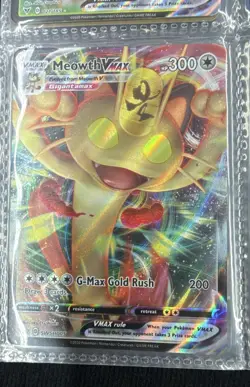 Meowth VMAX SWSH005 SWSH: Sword & Shield Promo Cards Holo - Image 1