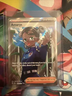 Amarys 132/131 Prismatic Evolutions (PRE) NM Full Art Pokemon Card - Image 1