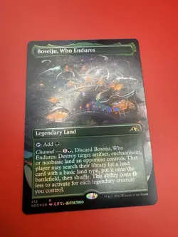 MTG Boseiju, Who Endures 412 Borderless Foil Kamigawa Neon Dynasty NM - Image 3