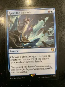 MTG ~ Raise the Palisade ~ Tales of Middle-earth Commander ~ Near Mint ~ Rare - Image 1