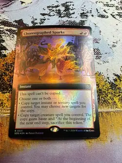 Choreographed Sparks - Foil - Extended Art Secrets of Strixhaven MTG - Image 2