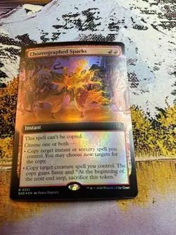 Choreographed Sparks - Foil - Extended Art Secrets of Strixhaven MTG - Image 5