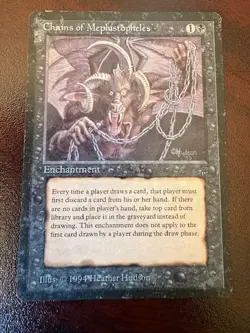 MTG Chains of Mephistopheles Legends Rare Magic the Gathering - Image 1