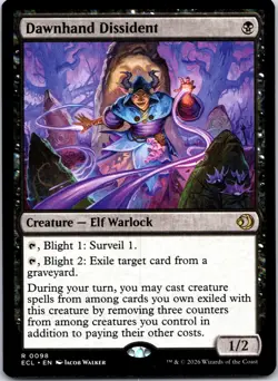 Dawnhand Dissident 98 Rare Lorwyn Eclipsed Magic: The Gathering Near Mint - Image 1
