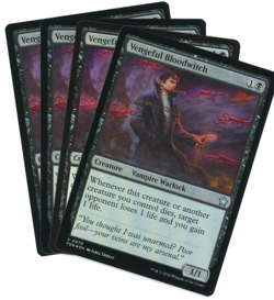 x4 Vengeful Bloodwitch (Foil) - Foundations - Magic the Gathering (MTG) - Image 1