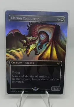 Clarion Conqueror (Borderless) Foil Magic: Tarkir: Dragonstorm TDM #0377 - Image 1