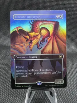 MTG - [FOIL] Clarion Conqueror (Borderless) - Tarkir: Dragonstorm - Image 1