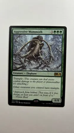 MTG Core set 2020 Aggressive Mammoth 337/280 Magic the Gathering - Image 1