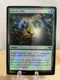 MTG Witch's Web FOIL #227/277 Innistrad: Crimson Vow Common NM/M - Image 1