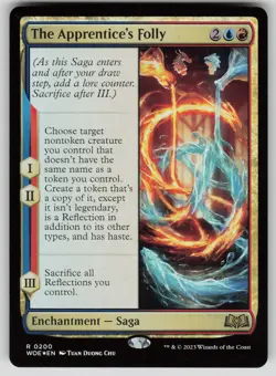 The Apprentice's Folly Foil R Wilds of Eldraine 200 NM - Image 1