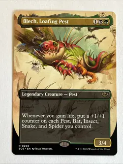 Blech, Loafing Pest - Borderless | Secrets of Strixhaven | NM | MTG - Image 1