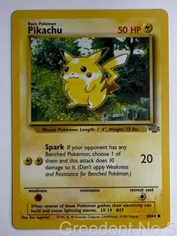 Pikachu 60/64 Common Jungle Pokemon Moderately Played - Image 1