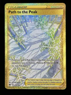 Pokemon TCG Path to the Peak Astral Radiance Holo Card 213/189 Secret Rare - Image 1