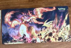 Pokemon Charizard Standard Playmat Rubber Non-Slip Pokemon TCG CCG - Image 1