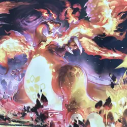 Pokemon Charizard Standard Playmat Rubber Non-Slip Pokemon TCG CCG - Image 3