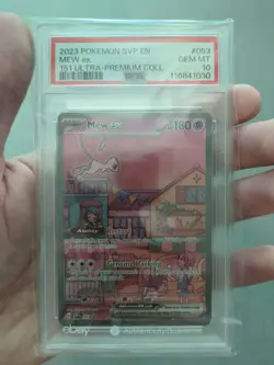 Pokemon Mew Ex # 053 PSA 10 Pokemon 151 Promo Ultra Premium Collection Mint - Image 1