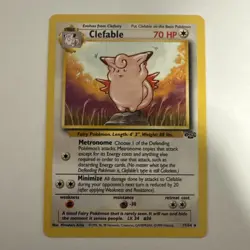 Clefable 1/64 Jungle Set 1999 Holofoil Rare Pokemon Card And 17/64 Non Holo Both - Image 2