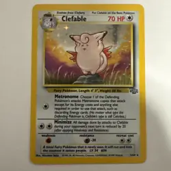 Clefable 1/64 Jungle Set 1999 Holofoil Rare Pokemon Card And 17/64 Non Holo Both - Image 3