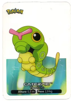 CATERPIE #010 LAMINCARD COLECCION POKEMON LAMINCARDS 2005 EDIBAS (USADA) - Image 1