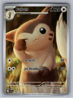 Furret 168/159 Illustration Rare Journey Together Pokemon Holo Near Mint - Image 1