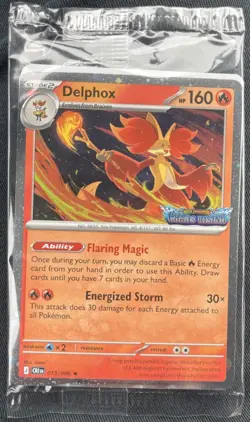 Delphox 013/086 Stamped Chaos Rising SEALED Cosmos Holo Promo Pokemon - Image 1