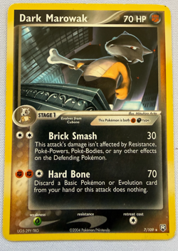 Dark Marowak 7/107 EX Team Rocket Returns Rare Regular Pokemon Card - Image 1