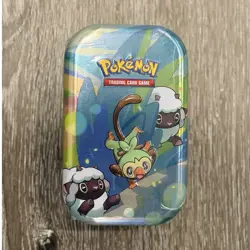 Pokemon Mini Tin Grookey Wooloo 2020 Trading Card Game Collectible - Image 1