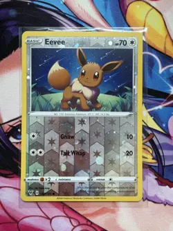 Pokemon TCG Eevee 130/185 Vivid Voltage Cosmo Reverse Holo - Image 1