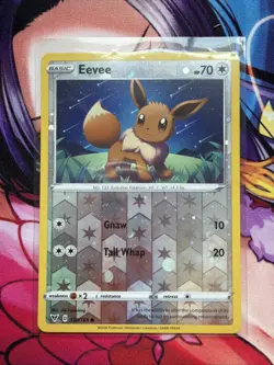 Pokemon TCG Eevee 130/185 Vivid Voltage Cosmo Reverse Holo - Image 2