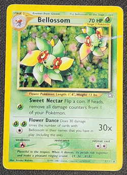 Pokemon Bellossom Neo Genesis Holo Rare 3/111 Unlimited - LP/MP - Image 1