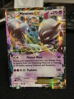 Pokemon Mewtwo-EX 61/162 Breakthrough Holo Ultra Rare Psyburn - Image 1
