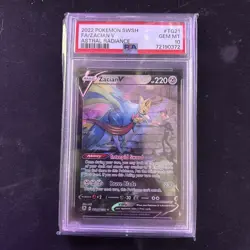 2022 POKEMON SWORD & SHIELD ASTRAL RADIANCE #TG21 FULL ART/ZACIAN V PSA 10 - Image 1