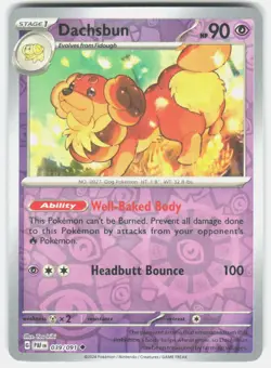 DACHSBUN 039/091 UNCOMMON PALDEAN FATES POKEMON REVERSE HOLO NM/M - Image 1