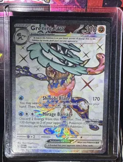 Pokemon TCG Twilight Masquerade Greninja EX 198/167 Ultra Rare Card NM Condition - Image 2