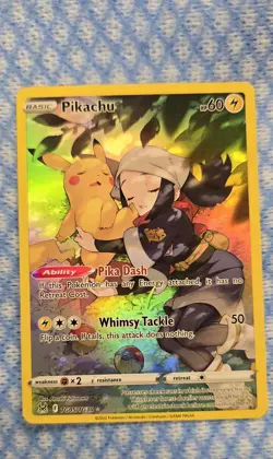 Pokemon TCG Pikachu TG05/TG30 Full Art Lost Origin Trainer Gallery (NM) - Image 1