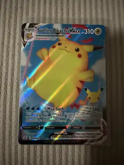 Pokemon TCG | Surfing Pikachu Vmax 009/025 Celebrations Pack Fresh - Image 1