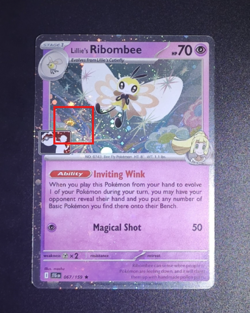 Pokemon TCG Lillie's Ribombee 067/159 Prize Pack Stamped Cosmo Holo w/ Swirl NM - Image 2