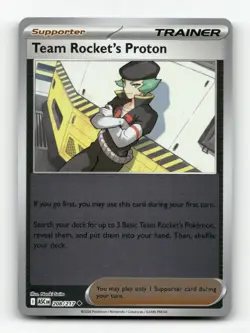 Team Rocket's Proton 208/217 Ascended Heroes Pokemon Reverse Holo Near Mint - Image 1